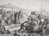 Departure Of The Pilgrim Fathers From Delft Haven, July 1620. Engraved By T. Bauer After C.W. Cope. From The Book _Illustrations Of English And Scottish History? Volume 1 PosterPrint - Item # VARDPI1860069