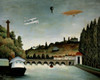 Landscape With Zeppelin 1908 Henri Rousseau Pushkin Museum of Fine Arts  Moscow  Russia Poster Print - Item # VARSAL261795