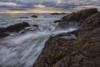 Sunset Over Ocean At Sunset And High Tide;Ucluelet Vancouver Island British Columbia Canada PosterPrint - Item # VARDPI2325141