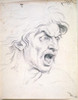Face of Expression-The Terror by Charles Le Brun   France  Paris  Musee du Louvre Poster Print - Item # VARSAL11582008