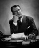 Businessman thinking in an office Poster Print - Item # VARSAL25518996