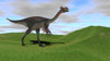 Gigantoraptor in a grassy field Poster Print - Item # VARPSTKVA600464P