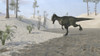 Monolophosaurus running across a desert landscape Poster Print - Item # VARPSTKVA600145P