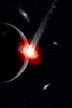 A comet hitting an alien planet Poster Print - Item # VARPSTMAS100812S