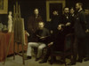 A Studio at Batignolles     1870   Henri Fantin-Latour  Musee d'Orsay  Paris  France Poster Print - Item # VARSAL1158979