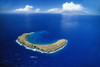 Hawaii, Maui, Aerial Overview Of Molokini Crater Coral Reef Visible, Snorkeling Spot PosterPrint - Item # VARDPI2004154