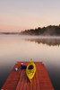 Kayak On Dock In Northwestern Ontario; Lake Of The Woods Ontario Canada PosterPrint - Item # VARDPI2092169