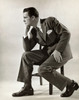 Businessman sitting on a chair thinking Poster Print - Item # VARSAL25516186