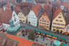 Overhead view of the Christmas Market, Rothenburg, Bavaria, Germany Poster Print - Item # VARPPI168250
