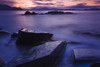 Sunset Illuminates Fish Petroglyph, Petroglyph Beach, Wrangell Island, Southeast Alaska, Winter PosterPrint - Item # VARDPI2100957