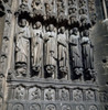 France  Paris  Notre Dame Cathedral  Carving on facade Poster Print - Item # VARSAL90064911