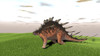 Kentrosaurus walking across a grassy field Poster Print - Item # VARPSTKVA600577P