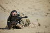 A U.S. Contractor sights in a Barrett M82A1 rifle on a range in Kunduz, Afghanistan Poster Print - Item # VARPSTTMO100411M