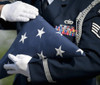 September 11, 2013 - U.S. honor guard performs a flag folding demonstration during the 9/11 Remembrance Retreat ceremony at Ellsworth Air Force Base, South Dakota. Poster Print - Item # VARPSTSTK108434M