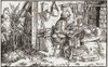A self employed labourer working at home during the Tudor period in England. From a contemporary print. PosterPrint - Item # VARDPI2430190