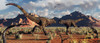 A pair of carnivorous Carnotaurus dinosaurs involved in a territorial dispute Poster Print - Item # VARPSTMAS100793P