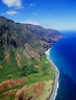 Hawaii, Kauai, Aerial Along Napali Coastline With Amazing Ridges, Remote Beaches PosterPrint - Item # VARDPI1994460