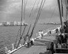 1930s-1940s Two Men On Deck Of Steamer Ship Coming Into Havana Harbor Cuba Poster Print By Vintage Collection (22 X 28) - Item # PPI178648LARGE