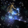 Celesta, spirit creature of the universe, spreads stars throughout the cosmos Poster Print - Item # VARPSTCFR100027S
