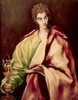 St. John The Evangelist 1595/1604 El Greco Oil On Canvas Museo del Prado  Madrid  Spain Poster Print - Item # VARSAL3810412583