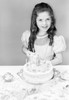 Portrait of girl with birthday cake Poster Print - Item # VARSAL255416706A