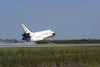 Space shuttle Discovery lands on Runway 33 at the Shuttle Landing Facility at Kennedy Space Center in Florida Print - Item # VARPSTSTK203313S