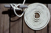 1980s Detail Of Cleat Hitch And Coiled Rope On Wooden Boat Dock Poster Print By Vintage Collection (24 X 36) - Item # PPI176014LARGE