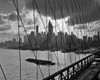 1950s-1960s Downtown Manhattan Skyline From Brooklyn Bridge Poster Print By Vintage Collection (22 X 28) - Item # PPI180014LARGE