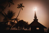 Tropical Church In Silhouette PosterPrint - Item # VARDPI1774418