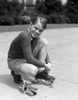 1930s Smiling Boy Fastening On Streamline Metal Roller Skates Poster Print By Vintage Collection (22 X 28) - Item # PPI177091LARGE