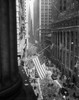1940s-1945 Aerial View Of Ve Day Celebration On Wall Street Nyc With Flags And Confetti Flying Print By Vintage - Item # PPI172432LARGE