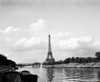 1950s-1960s Eiffel Tower Along River Seine Paris France Poster Print By Vintage Collection (32 X 36) - Item # PPI178816LARGE