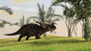 Brown Einiosaurus walking in a field Poster Print - Item # VARPSTKVA600191P