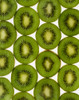 Agriculture - Kiwi slices arranged in rows and backlit, studio. Version 2. PosterPrint - Item # VARDPI2343490