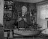 Senior man building model of ship Poster Print - Item # VARSAL25528195