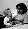 Mother and baby boy on bed Poster Print - Item # VARSAL2559873