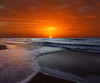 Two crossing waves at sunrise in Miramar, Argentina Poster Print - Item # VARPSTARG100040S