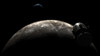 Orion-drive spacecraft in lunar orbit Poster Print - Item # VARPSTRTA200032S