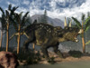 Nedoceratops roaring while among onychiopsis trees Poster Print - Item # VARPSTEDV600333P