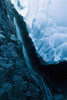 A Waterfall Trickles Its Way Down The Rock Face Of An Ice Cave Inside The Mendenhall Glacier, Juneau, Southeast Alaska, Summer PosterPrint - Item # VARDPI2093608