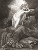 Daniel in the lion's den. From a 19th century print. PosterPrint - Item # VARDPI2430462