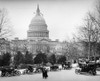 1910s-1920s Capitol Building Washington Dc Line Of Cars Parked On Street In Foreground Print By Vintage Collection - Item # PPI194951LARGE