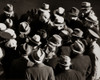 1930s-1940s Elevated View Of Group Crowd Of Men All Wearing Hats Poster Print By Vintage Collection (22 X 28) - Item # PPI172414LARGE