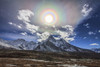 Colorful solar corona over the Himalayas. In the foreground is the famous Himalayan mountain peak Ama Dablam Poster Print - Item # VARPSTJFD200002S