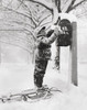 Boy putting a letter into a mailbox Poster Print - Item # VARSAL2554026A