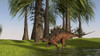 Kentrosaurus walking along a nearby swamp Poster Print - Item # VARPSTKVA600608P