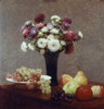 Still Life With Dahlias And Fruit Henri Fantin-Latour Poster Print - Item # VARSAL900116113