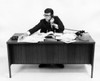 High angle view of a businessman using a telephone Poster Print - Item # VARSAL25515148