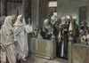 Priests Ask Jesus By Whose Authority He Acts  James Tissot Poster Print - Item # VARSAL9999204