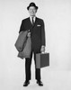 Portrait of a businessman holding a briefcase and an overcoat Poster Print - Item # VARSAL2552404